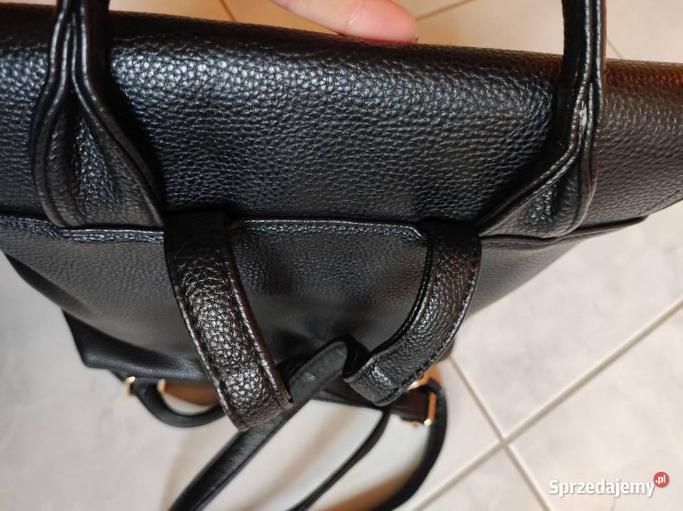 torba plecak shopper duża skórkowa złote ozdoby Dla kobiet Moda i Styl