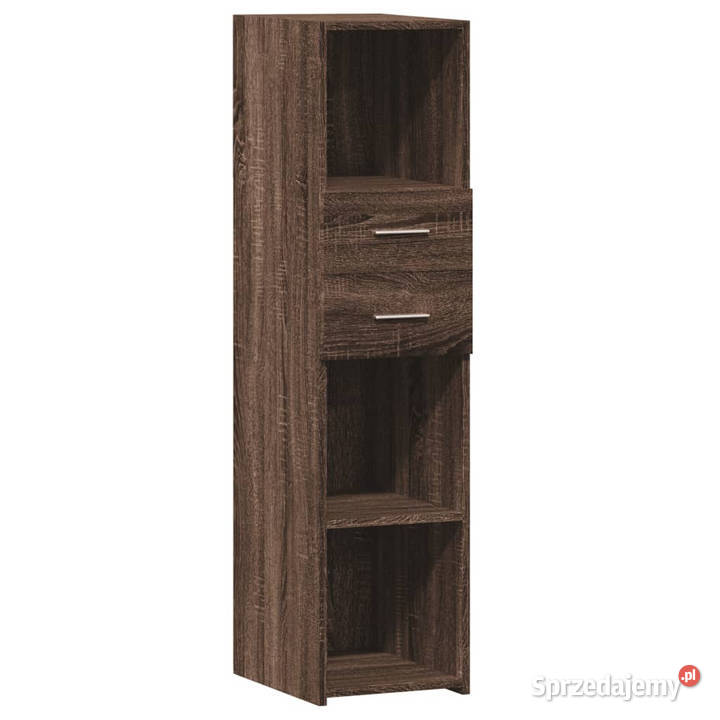 Wysoka szafka brązowy dąb 30x425x124 WM846158 mazowieckie Warszawa
