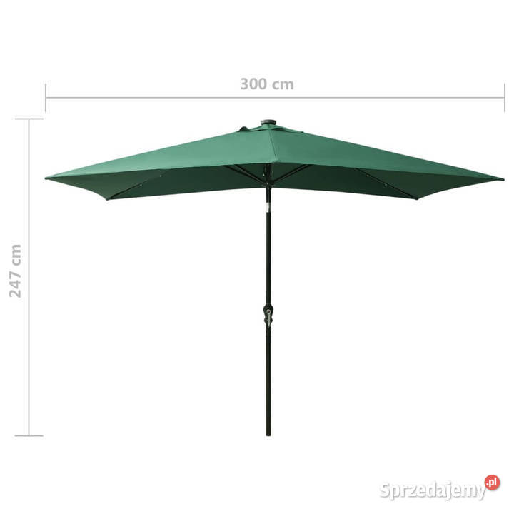 Parasol ogrodowy z LED i stalowym słupkiem Warszawa sprzedam