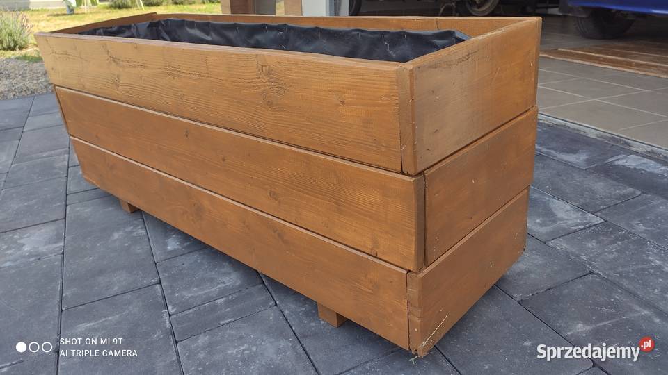 Donica ogrodowa drewniana dąb winchester Czemierniki