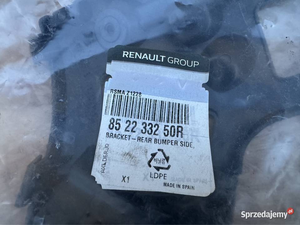 Ślizg mocowanie uchwyt zderzaka tył lewy lh Rok produkcji 2018 Sieraków