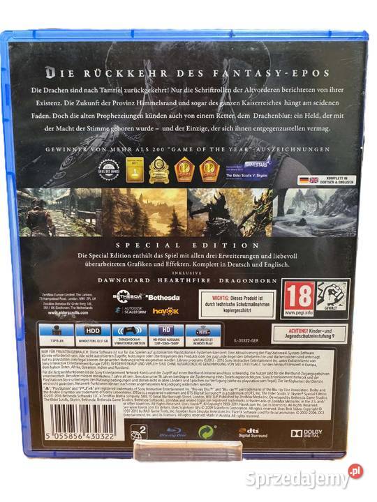 Gra The Elder Scrolls V Skyrim Special Edition Elbląg