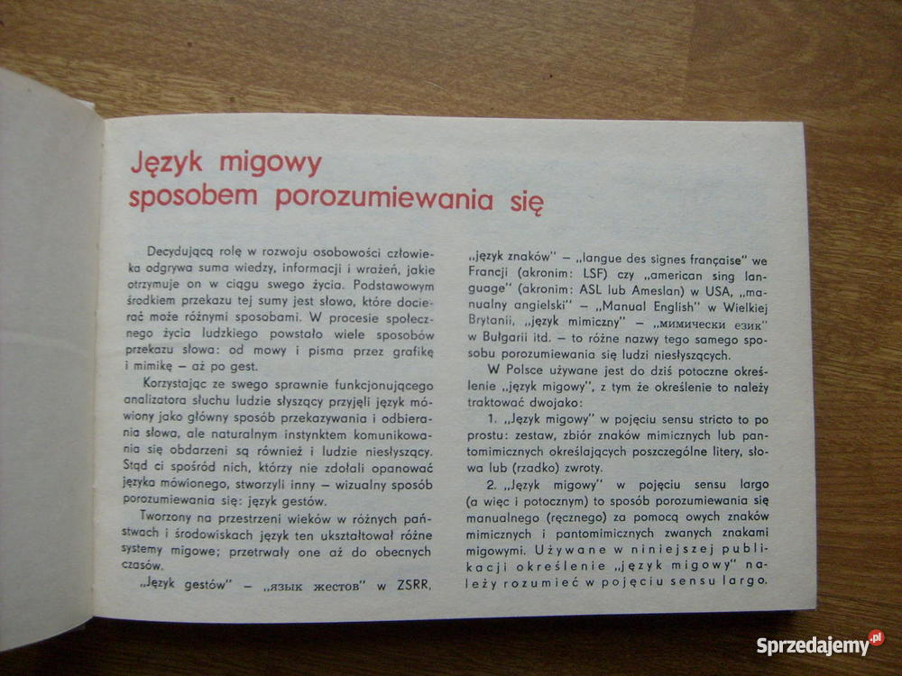 Słownik polskiego języka miganego Józef Kazimier Pozostałe Gniezno