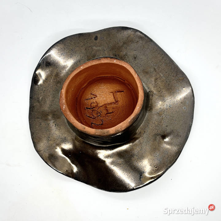 Ceramiczny ręcznie formowany świecznik Czechy Dekoracje i ozdoby Warszawa