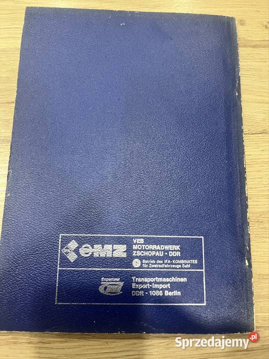 Książka instrukcja obsługi mz etz 125150 export Wola Raniżowska