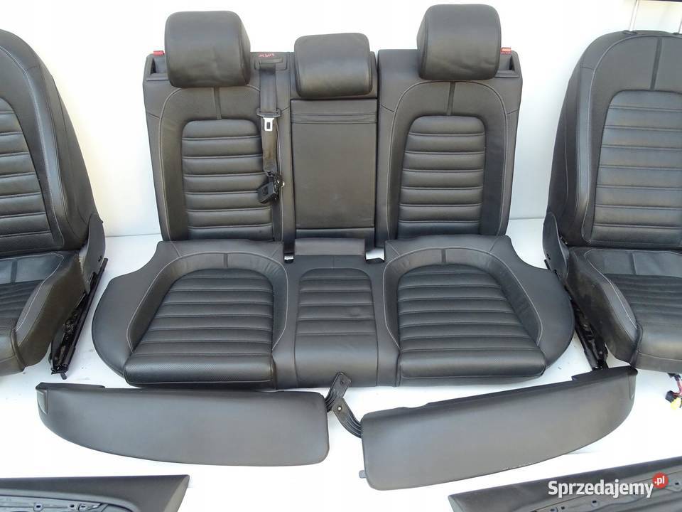 FOTELE KANAPA KOMPLET SKÓRA VW PASSAT CC 3C8