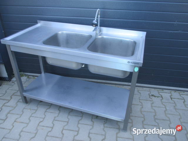Zlew Gastronomiczny 2 Komorowy Z Półką 1306085 Ostrów Wielkopolski sprzedam