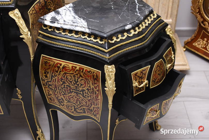Komplet Boulle komoda 2 Szafki Marmur małopolskie Kraków
