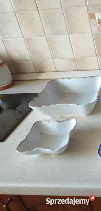 Półmiski Salaterki Kwadratowe Antyk mazowieckie