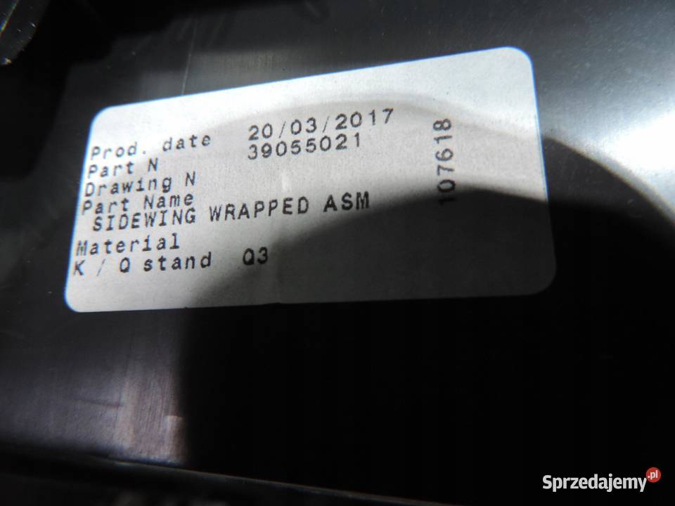 OPEL ASTRA K V PANEL NAWIEWU KLIMATYZACJI TUNEL
