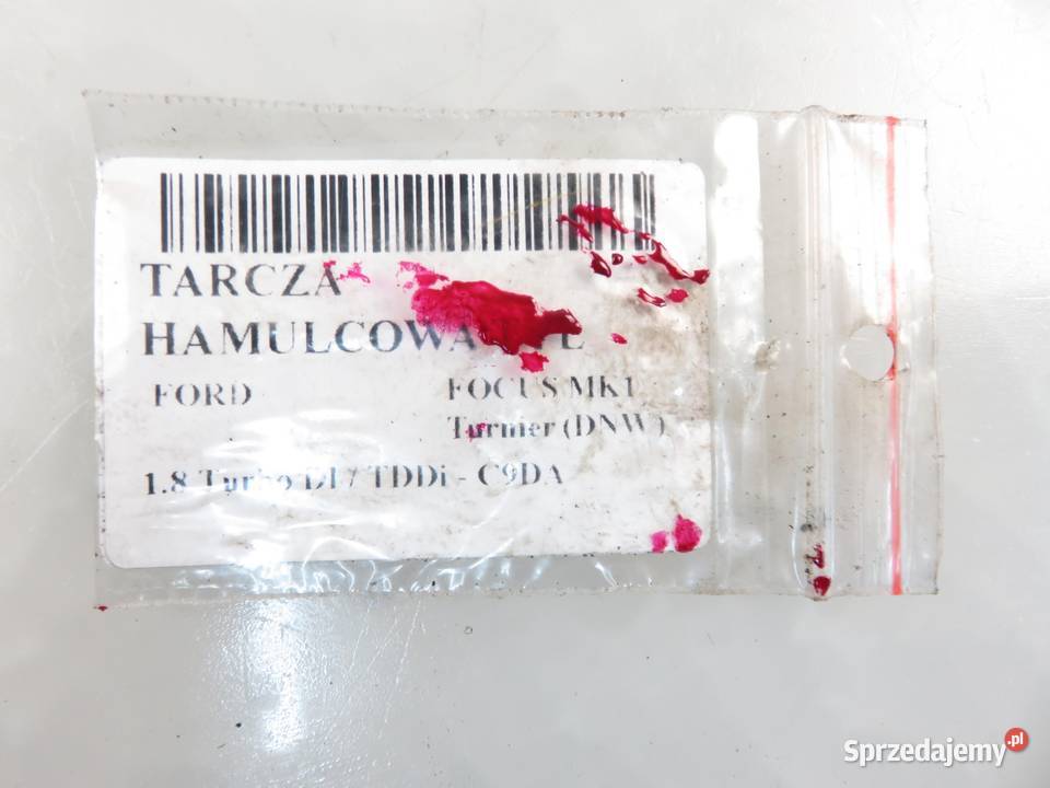 TARCZE HAMULCOWE TYŁ FORD FOCUS MK1 osobowe