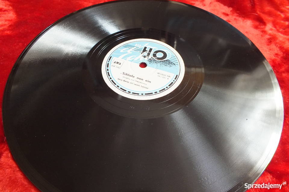 Płyta winylowa szelakowa niemiecka gruba i Żary