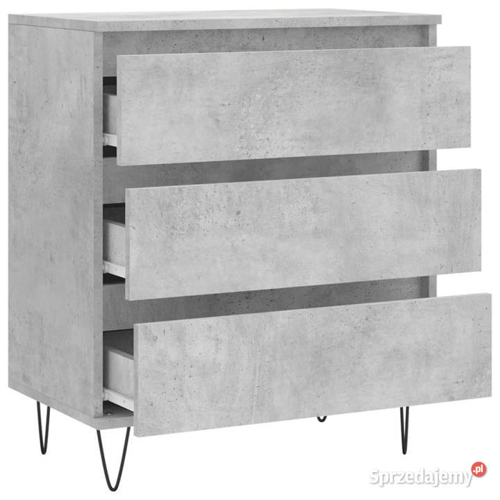 Komoda szarość betonu 60x35x70 materiał