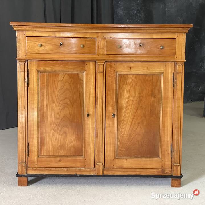 Klasyczna komoda lite drewno 2 szuflady 131cm zachodniopomorskie Budno