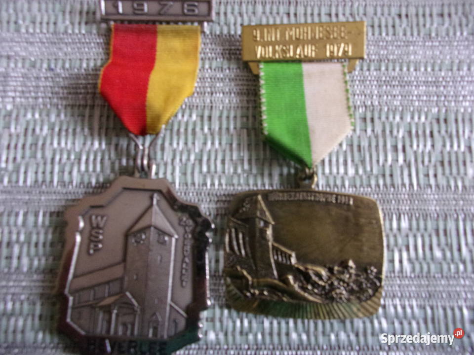 2 Stare medale miast HEVERLEE 1976r Mhnesee z Warszawa