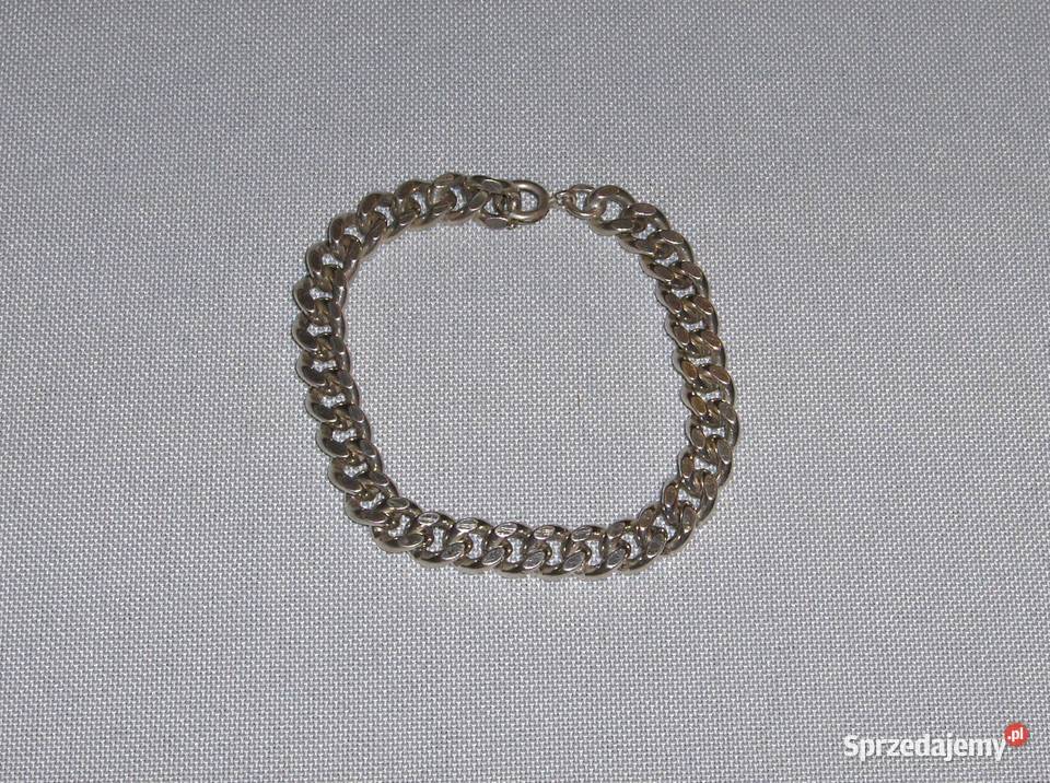 Szwedzka srebrna 835 gruba bransoletka 30g Łódź