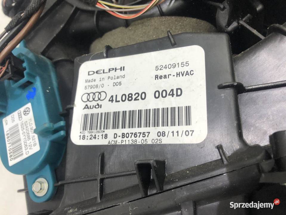 NAGRZEWNICA DMUCHAWA AUDI Q7 4L 0515 4L0820004D osobowe