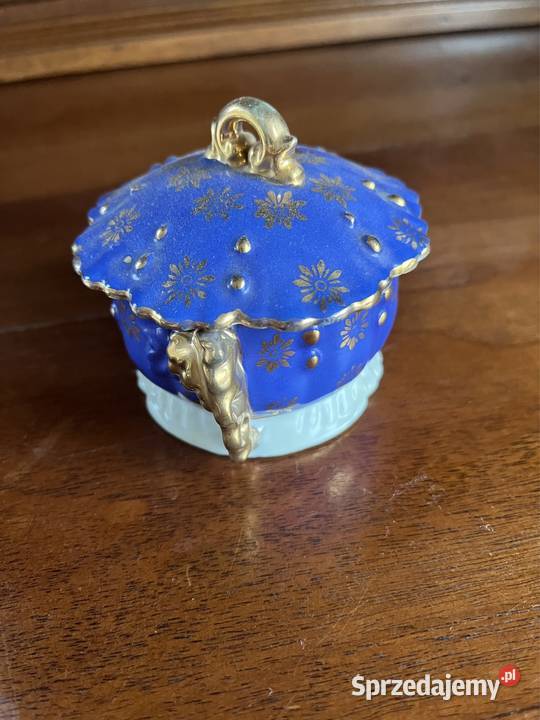 Puzderko szkatułka Kobalt Złoto