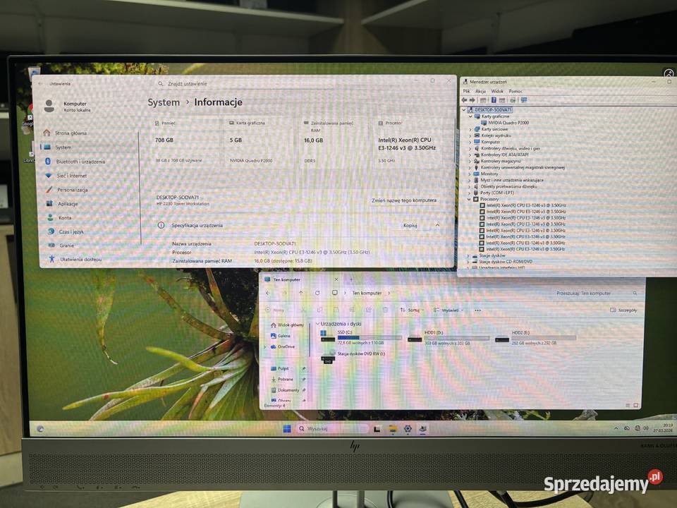 Komputer HP WorkStation Z230 4x390GHz 16GB ram Rzeszów