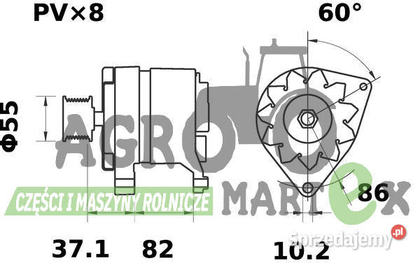 48195715 47383500 87311827 87311822 ALTERNATOR Wichrów
