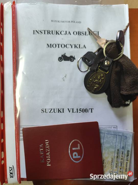 Suzuki intruder motor motocykl chopper kruzer