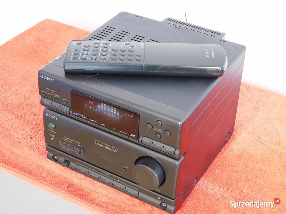 Amplituner z korektorem gr Sony MHC2800 pilot Jasło