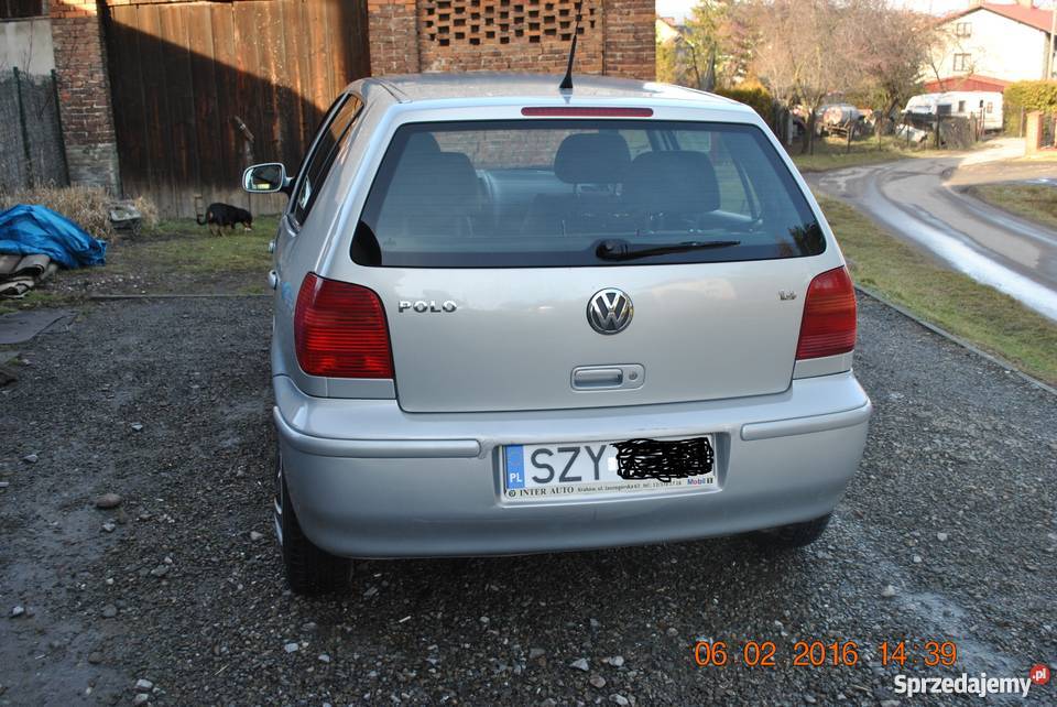 VV Polo 14 benzyna srebrny 2000 elektryczne lusterka