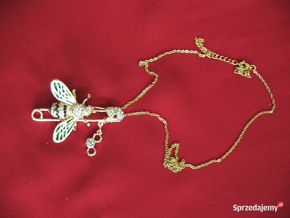 Broszka Naszyjnik wisior Pszczoła metal Ozdoby Galanteria i dodatki mazowieckie Siedlce