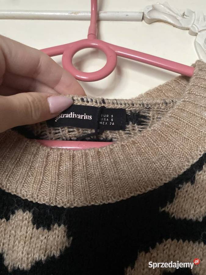 Sweter Stradivarius zwierzęcy wzór gruby S Kraków