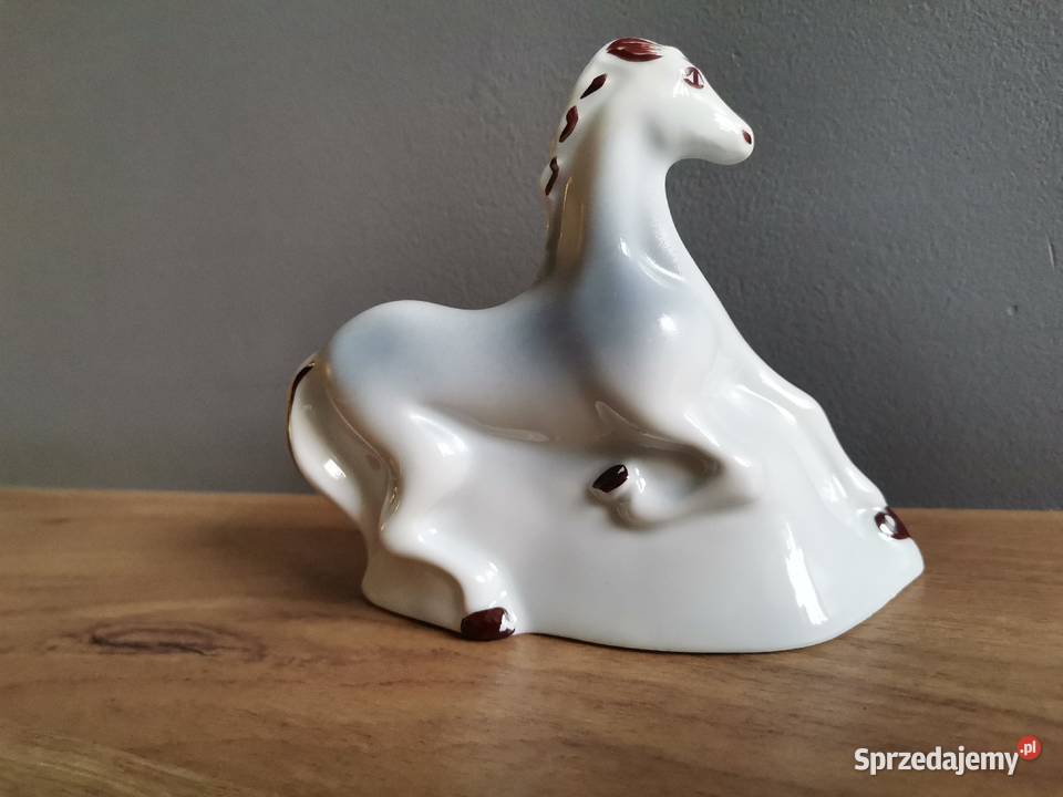 Stara figurka porcelanowa Koń Katowice