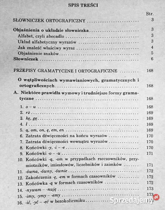 Słowniczek ortograficzny S Jodłowski W Taszycki lubelskie Chełm