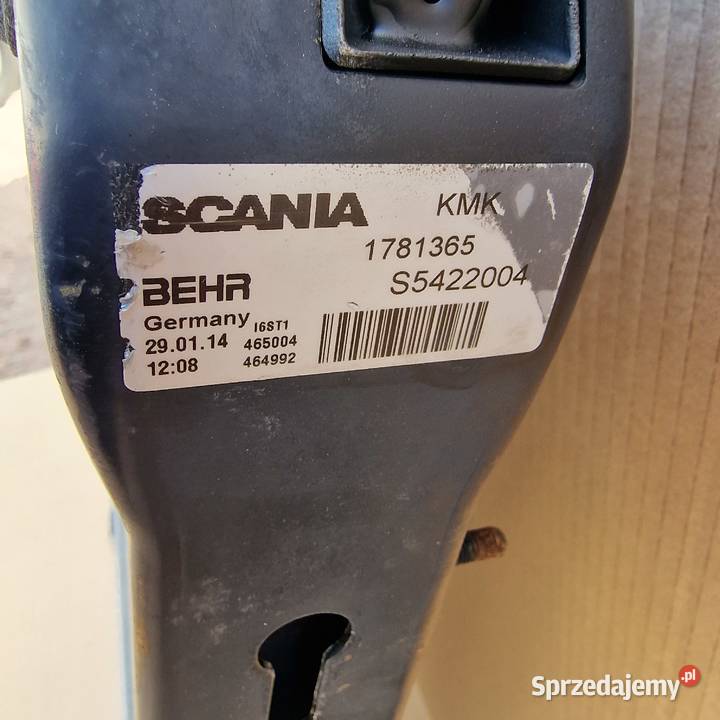 SCANIA R CHŁODNICA CIECZY WODY 1781365 chłodnice Bieleń
