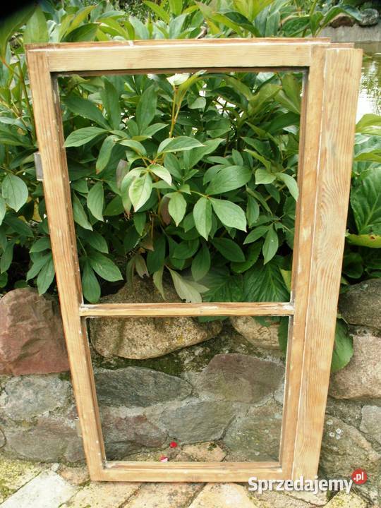 Stare okno rama retro loft lustro zdjęcia 58x101 Ełk