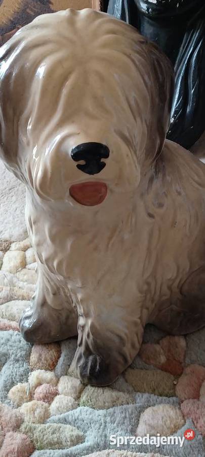 figury piesków lekko ciężkie wys 30 17 obie beżowy wielkopolskie Poznań