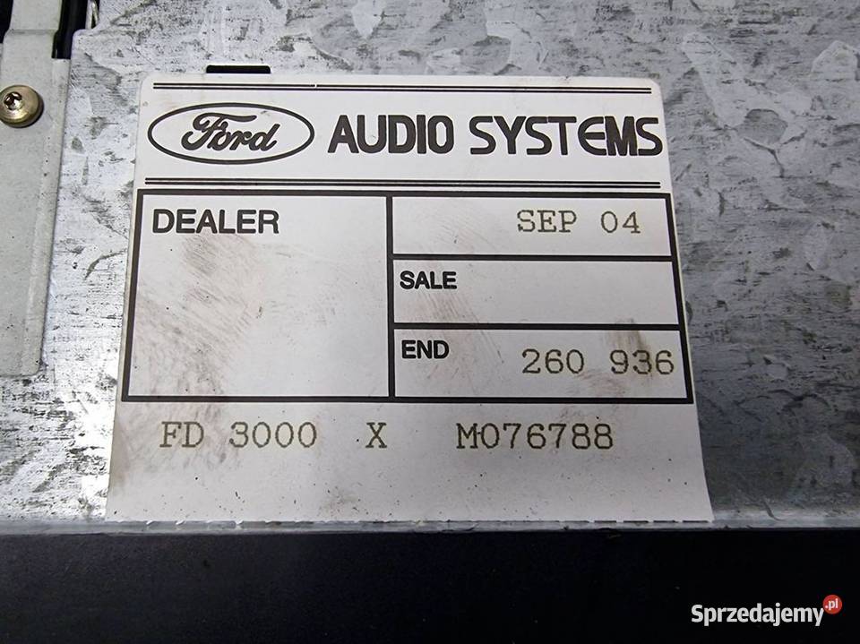 RADIO FORD FIESTA MK4 LIFT XS6F18K876BA Pozostałe kujawsko-pomorskie Lipno