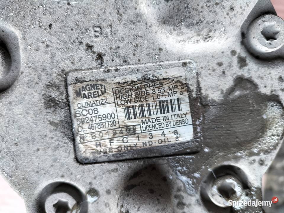 Fiat Punto 2 12 16v SPRĘŻARKA KLIMATYZACJI Kamień-Kolonia sprzedam