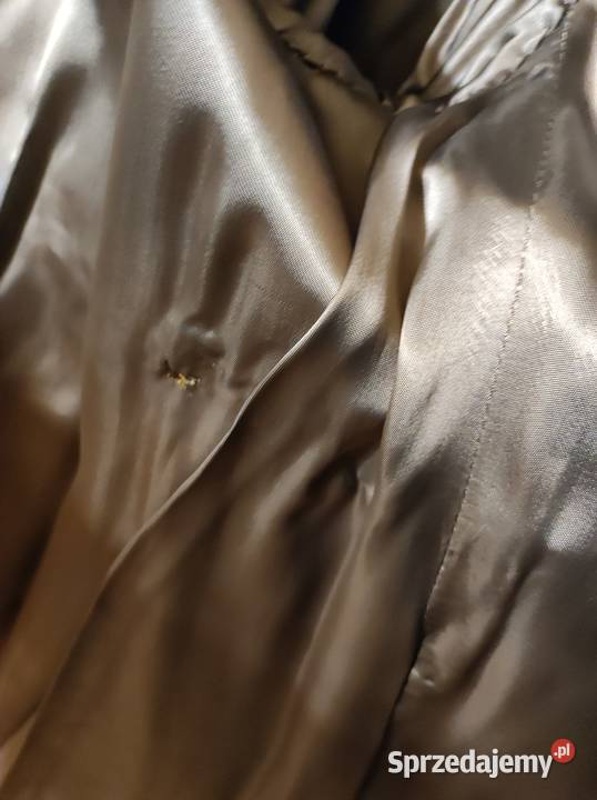 Płaszcz z PRL z prawdziwej skóry Żywiec