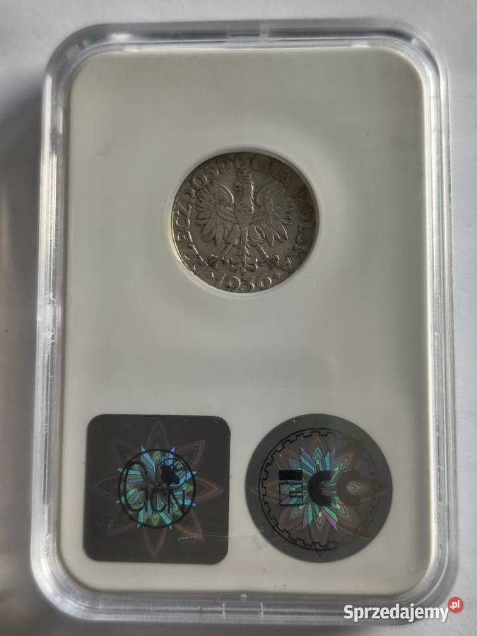 2 złote 1936 żaglowiec grading AU50 srebro Szczecin