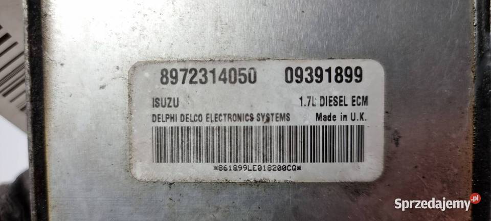 KOMPUTER OPEL ASTRA G 8972314050 osobowe Lipno