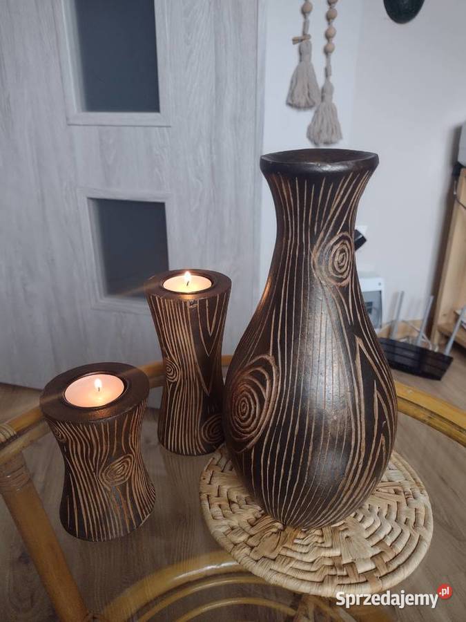 świeczniki z wazonem Białystok sprzedam