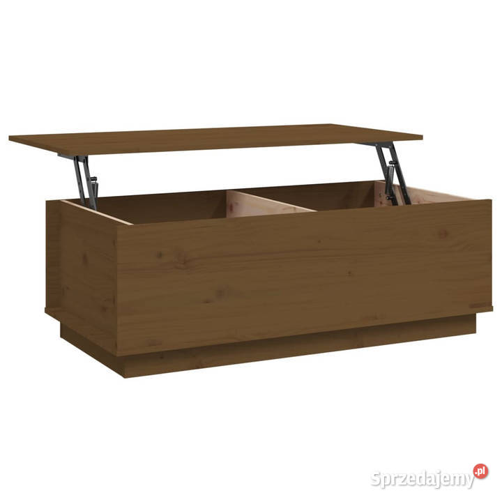 Stolik kawowy miodowy brąz 100x50x35 lite drewno mazowieckie Warszawa