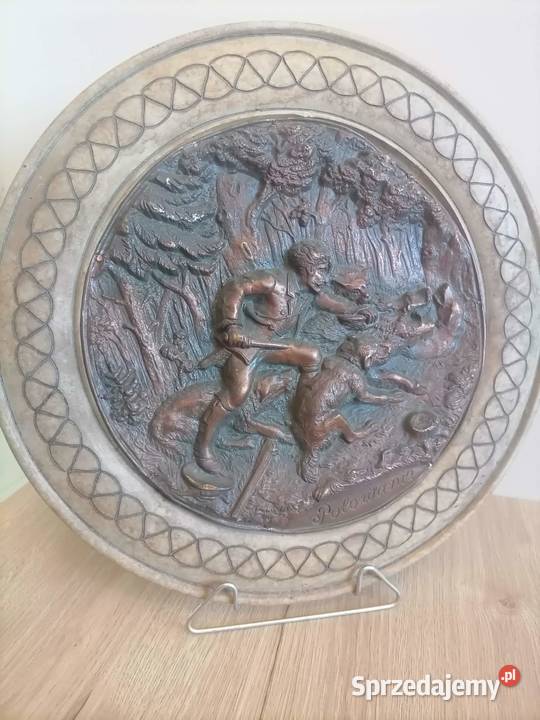 Patera Dekoracyjna Myślistwo Polowanie Vintage Wałbrzych