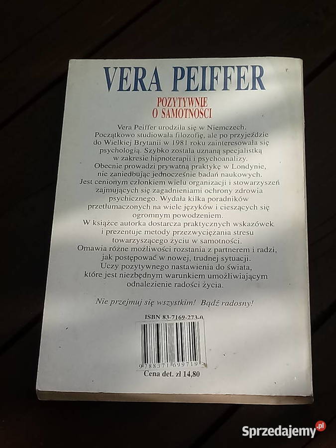 Pozytywnie o samotności Vera Peiffer mazowieckie Lipsko