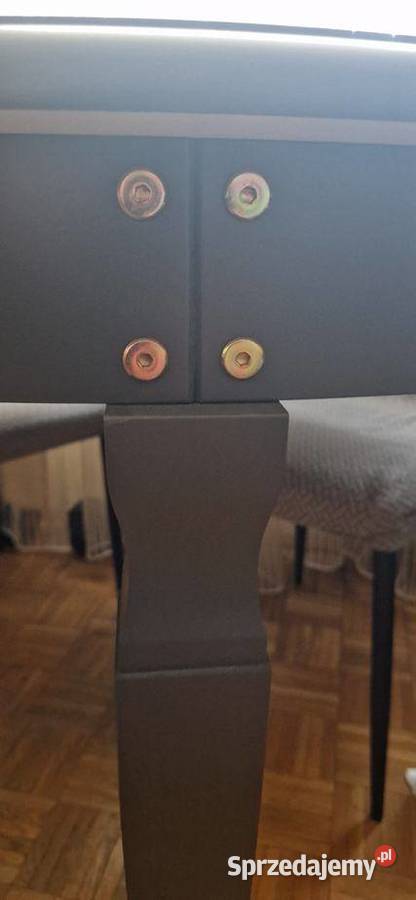 Sprzedam rozkładany stół grafit stan prawie Warszawa