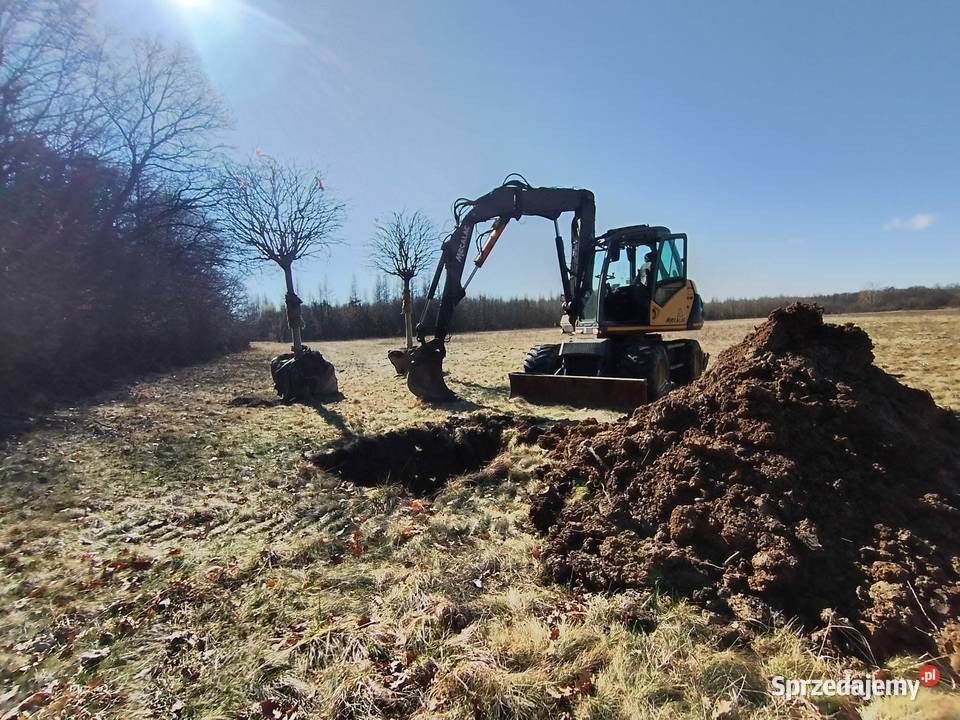 Usługi Koparką kołową Mecalac 714MW Roboty Wrocław usługi budowlane