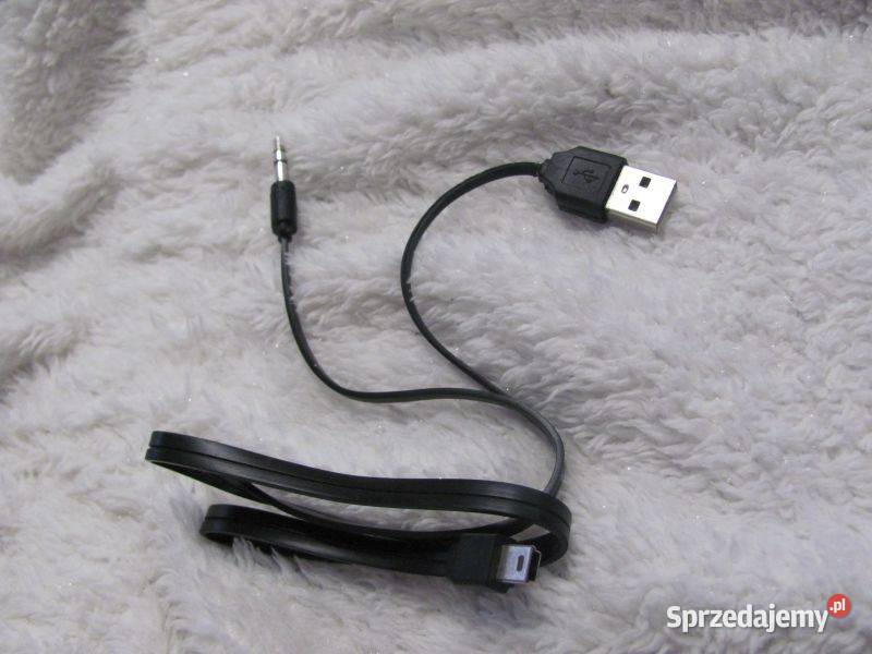 Kabel miniUSB na Jack 35mm i USB 45 Zamość