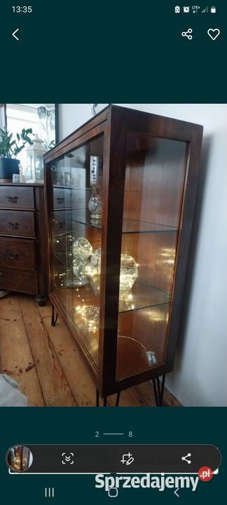 Witrynka lata 50 retro witryna gablota prl