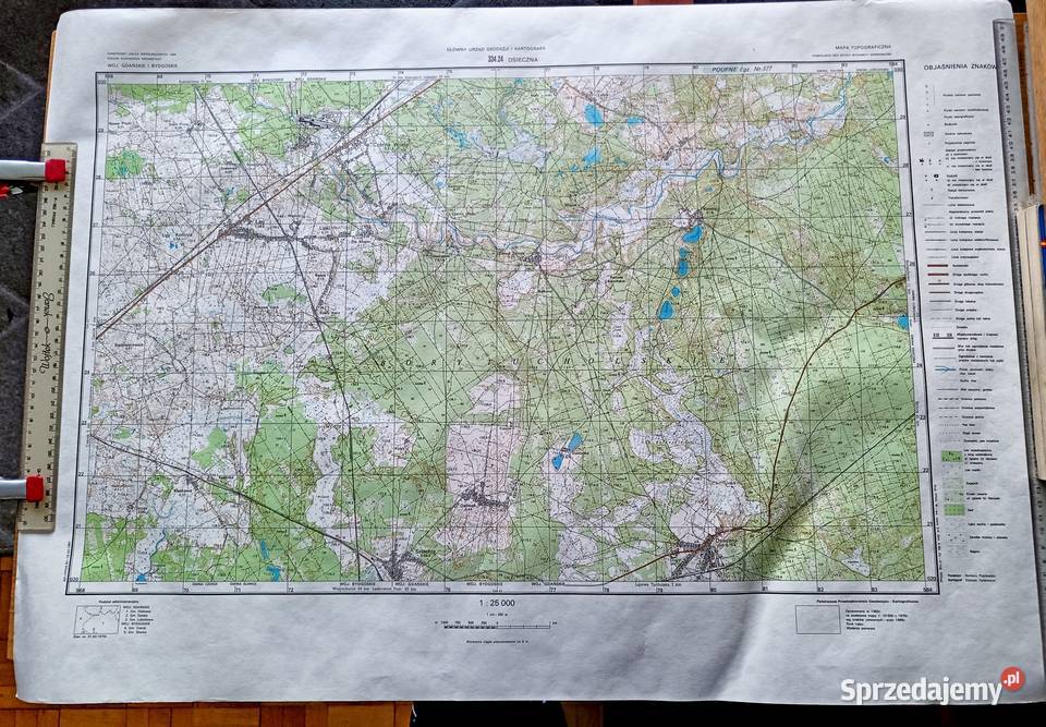 Mapy topograficzne poufneGdynia 150 000 Łebno Gdynia