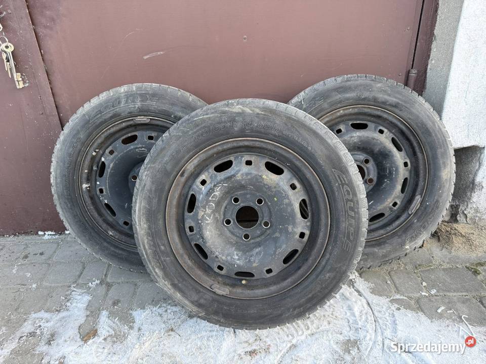 Sprzedam Koła Zimowe ze stalówkami 3 sztuki Samochodowe Dębica