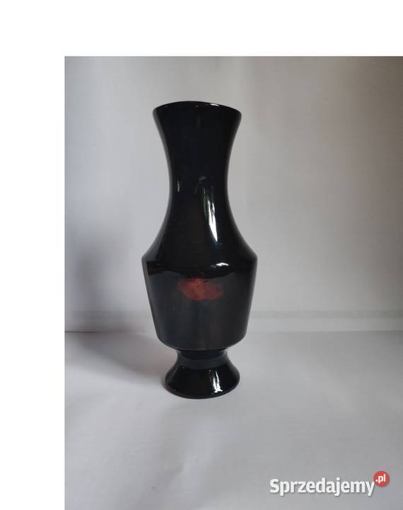 złote rybki welonki wazon flakon z laki retro